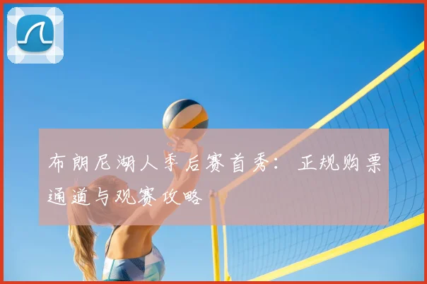 布朗尼湖人季后赛首秀：正规购票通道与观赛攻略